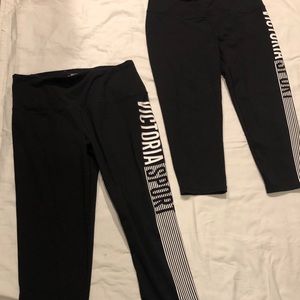 Two pair of Victoria Secrets Knockout Capri Pants